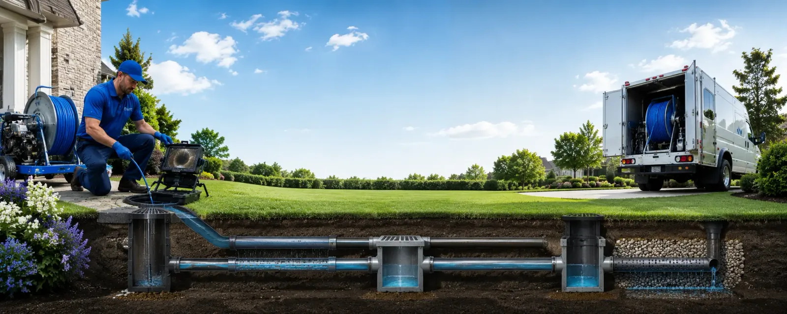 Outdoor drain cleaning information for Twelve Mile, IN
